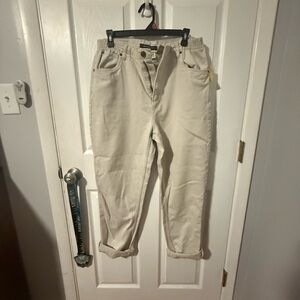 Bill Blass Beige Relaxed Fit Trousers